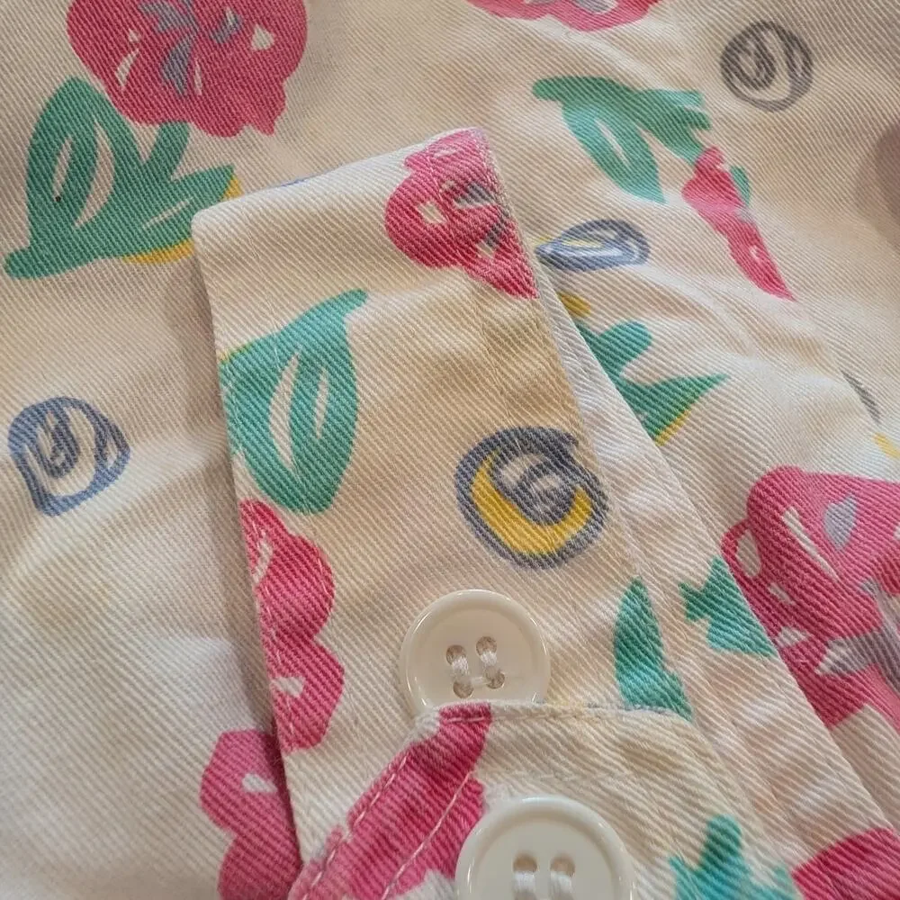 90's Youth Baby AOP Flower Summer Romper - Picture 5 of 6